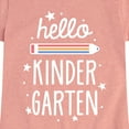 thumbnail image 3 of Instant Message - Hello Kindergarten - Toddler & Youth Girls Short Sleeve Graphic T-Shirt, 3 of 6