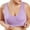 Purple, variant on Women Seamless Sports Bra Solid Color Rimless Vest Yoga Bra Traceless Running Workout Fitness Bralettes, S-3XL