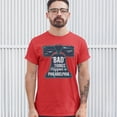thumbnail image 3 of Tee Hunt Bad Things Happen in Philadelphia T-shirt 2024 Election Debate Men's Tee, Red, 5X-Large, 3 of 5