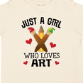 thumbnail image 4 of Inktastic Artist Just A Girl Who Loves Art Girls Toddler T-Shirt, 4 of 5