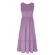 thumbnail image 4 of ICHUANYI Clearance Women's Fashion Round-Neck Sleeveless Solid Pockets Patchwork Pullover Dress(Purple, L) ICHUANYI WER2023080711374, 4 of 5
