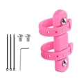 thumbnail image 1 of A Set Of Bike Water Bottle Cage Adapter Bottle Holder Mount Base Adjustable Pink, 1 of 9