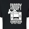 thumbnail image 3 of Peanuts - Snoopy Records - Juniors Cropped Cotton Blend T-Shirt, 3 of 6