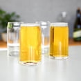thumbnail image 4 of True Beer Can Vasos transparentes, cóctel superior, agua, jugo, café helado, soda, vaso de bebida, juegos de cristalería de cocina, utensilios de bebida, bar en casa, juego de 4 unidades, 4 of 13