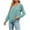 Green, variant on Zkozptok Women's Square Neck Long Sleeve Tops Dressy Casual Pleated Pullover Shirts Fall Loose Blouses