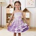 thumbnail image 5 of Ttyddzy Woman' Casual-Dresses Sleeveless Camisole A-Line Dress for 2Y-7-8Y，Purple Water Blooms, 5 of 8