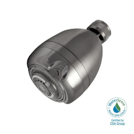 Niagara Conservation Earth 3-Spray 2.0 GPM Shower head, Brushed Nickel