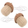 thumbnail image 2 of KAKOWELY 2 mini bolsos portátiles para niños, de ratán, con forma de cesta tejida, bandolera., 2 of 4