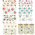 thumbnail image 2 of 8 Uds Pegatinas Transferencia UV DTF Dibujos Animados Pegatinas Bonitas Impermeables DIY 23x11cm, 2 of 9