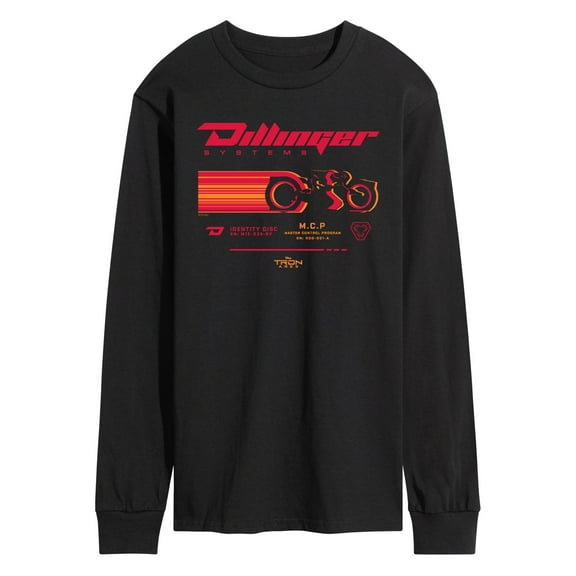 Tron Ares - Dillinger Motorcycle - Men's Long Sleeve Graphic T-Shirt
