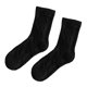 thumbnail image 2 of Calcetines de tripulación para niñas de algodón, cómodos, cálidos, retro, preppy, media pantorrilla, calcetines para invierno, otoño, negro, M, 2 of 5