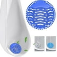 thumbnail image 2 of QYXQPYO Urinal Screens, Urinal Screen Deodorizer, Urinal Cakes Anti-Splash Odor Protection, Urinal Cakes Pads Fresh 3d Wave Anti-Splash for Men Toilet Bathroom Airport Office Mall Hotel, Blue, 2 of 4