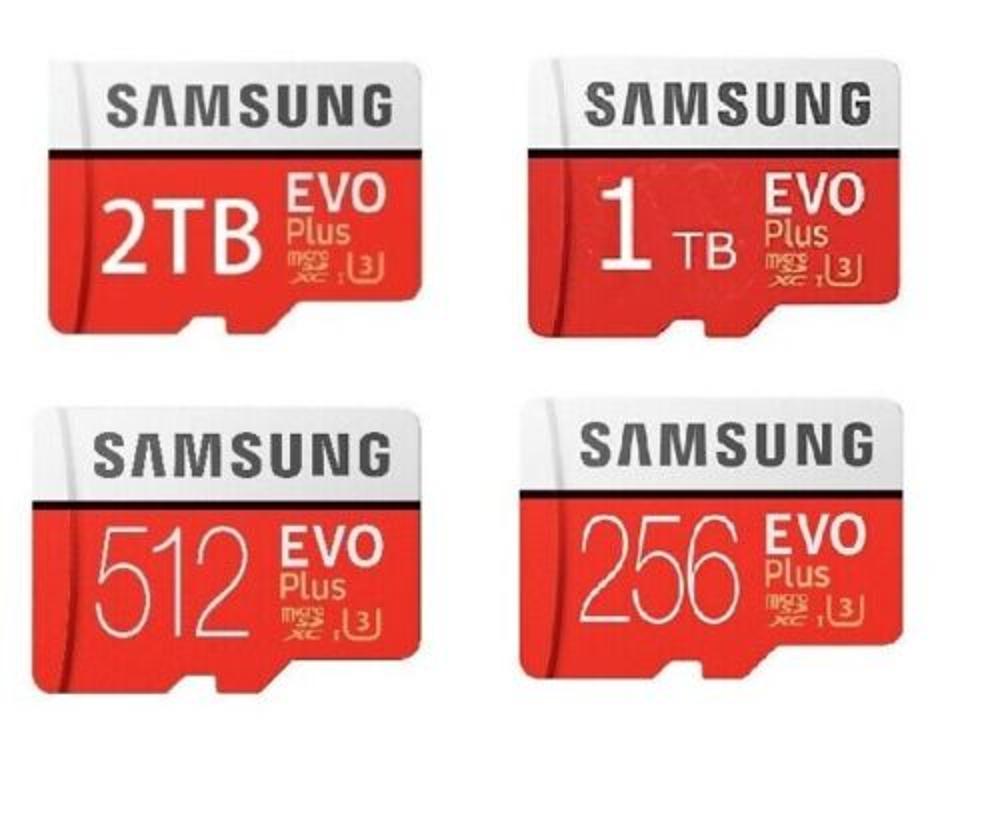 Samsung EVO Plus 256GB 512GB 1TB 2TB Micro SD MicroSDXC Class 10 HD Memory Card