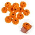 thumbnail image 3 of 72-Piece Wool Felt Pumpkin Ornaments Set for Fall and Christmas Tree Hanging Decorations, Autumn Home Decor Accents, 3 of 6