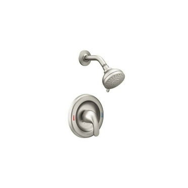 Moen 82604SRN Adler 1 Handle Shower Finish Faucet 1 1-Spray Valve, No Size, Spot Resist Brushed Nickel