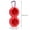 Red, variant on PRETXORVE Golf balls (2 pack) - Soft protection type with carrier, with clasp clip golf balls