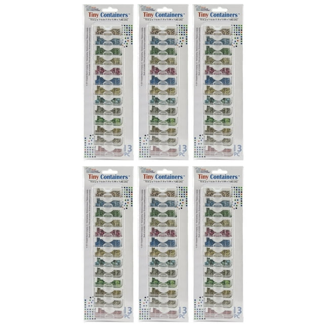 Elizabeth Pupille Bead Storage Solutions 13 Pièces Récipients d'Artisanat (6 Pack)