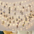 thumbnail image 2 of MeAddHome Valentine's Day Photo Clip String Lights 20/40/100 LEDs with 12/30/50 Clips Battery USB Operated with Switch for Hanging Pictures Photos Perfect Dorm Bedroom Wall Decor Wedding Decorations, 2 of 9
