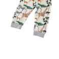 thumbnail image 4 of Baby 2Pcs Spring Outfits Animal Tree Print Hoodie and Pants Set, 4 of 9