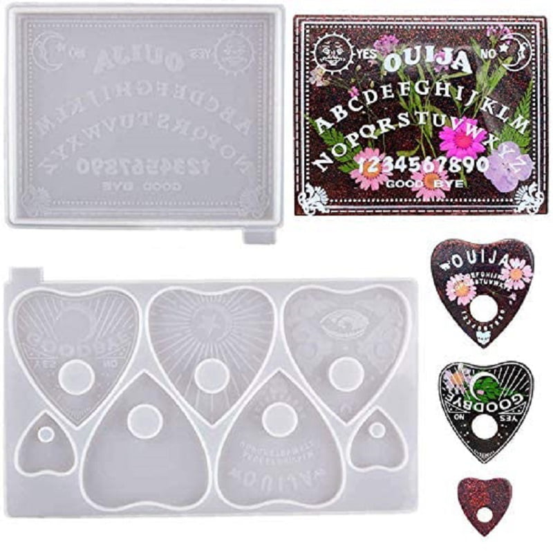 Ouija Planchette Silicone Mold Resin Jewelry Making Mould Epoxy Pendant DIY Tool 