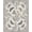 Beige Blue, Pattern 14, variant on Design&I 8'x10' Washable Area Rug Wildlife Motif Frame Botanical Scroll Border Vintage Gothic Moth Playful for Dining Room, Large Office, Lounge, Snag-Free