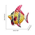thumbnail image 5 of JZROCKER Wall Metal Fish Sculpture Art Crafts Hanging Ornament for Garden Patio Living Room Balcony Decor, 5 of 10