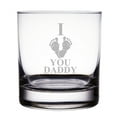 thumbnail image 1 of I Love You Daddy Engraved 10 oz Rock Glass, 1 of 1