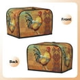 thumbnail image 4 of 1pc, Sunflower Rooster Bread Maker Cover, Chick Print Small Kitchen Appliance Bread Maker Dust Cover Microwave Bread Maker Cover, Suitable for 2 Slices Models, 4 of 7