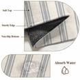 thumbnail image 5 of Entrance Runner Rug 2'x3', Blue Striped Non-slip Doormat for Indoor Outdoor Entrance, Modern Farmhouse Stripes Rustic Washable Throw Floor Mat for Front Door/Living Room/Bedroom/Bathroom/Kitchen, 5 of 9