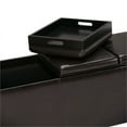thumbnail image 4 of Atlin Designs Banc de Rangement en Simili Cuir en Marron, 4 of 6
