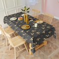 thumbnail image 3 of Dark Christmas Golden Reindeer Pattern Rectangle Tablecloth 60"x102",Waterproof Polyester Rectangle Table Cloth, Wipeable Spillproof Polyester Tablecloth for Dining, Camping, Indoor and Outdoor, 3 of 6
