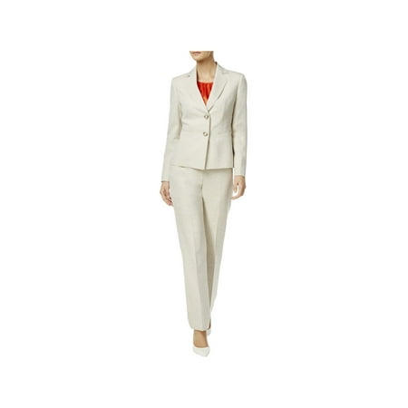 Womens Pant Suit - Le Suit Womens 3-Pc Crosshatched Pant Suit