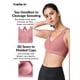thumbnail image 2 of Sujetador deportivo Yvette High Impact con espalda cruzada, rosa roja S, 2 of 9