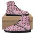 thumbnail image 7 of POLERO Women's Pink Maple Leaf Camo Hunting High Top Walk Shoes for Girls Running Trainer Athletic Barefoot Sneakers PU Leather Walking Business Work Jogging Gym Sneaker with Ankle Support, 7 of 7