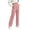 *Pink, variant on ClodeEU Women's High Waist Straight Leg Pants, Solid Color Casual Pant for Daily Streetwear ,Women's Plus XXXXL