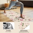 thumbnail image 4 of Pioneer Flower Floral Print Pattern Hot Yoga Mat Towel Non Slip for Hot Yoga - Quick-Drying Yoga Mat Cover with 4 Corner Pockets with Travel Bag - Hot Yoga Towel Non Slip 70"x26", 4 of 6
