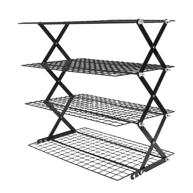 Rejilla de Enfriamiento Plegable, Alambre Secado Organizador Plegable Estante Especias, Estante Almacenamiento Gabinete de Encimera Estantes cocina para Galletas Hornear