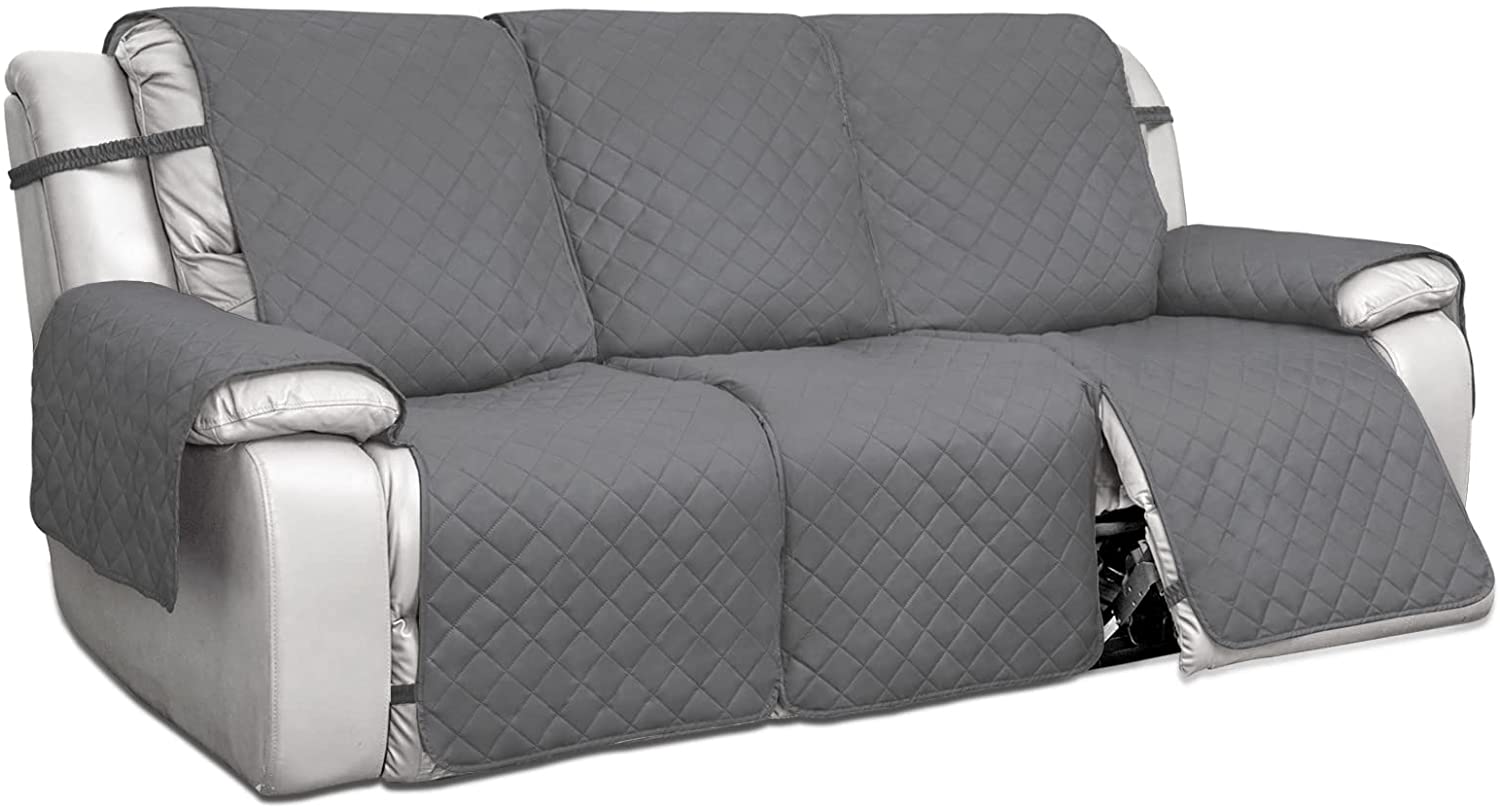 Water Resistant Reversible Sofa Covers for Reclining Sofa 3 Seat Non