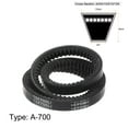 thumbnail image 2 of Uxcell A-700 V Belts Drive Belt 700mm Inner Girth EPDM for Power Transmission 2 Pack, 2 of 6