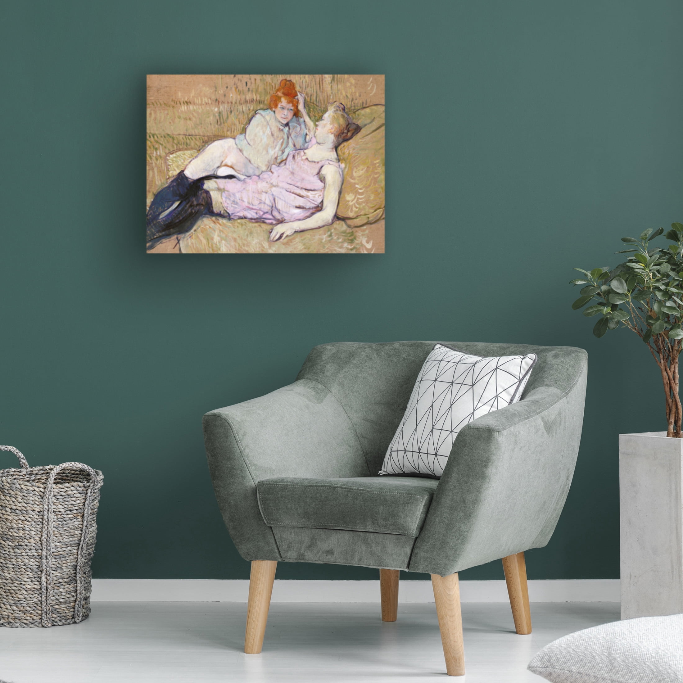 Trademark Fine Art Pictufy The Sofa ca.1894 Canvas Wall Art