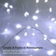 thumbnail image 5 of Luz de hadas 20 pies 60 led luz naranja batería control remoto luz de Navidad alambre de cobre impermeable luz intermitente, 5 of 7