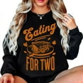 thumbnail image 5 of Eating for Two Thanksgiving Sweatshirt – Pregnancy Announcement Pullover, Fall Baby Reveal Sweater, Cute Maternity Gift for Expecting Moms, 5 of 7