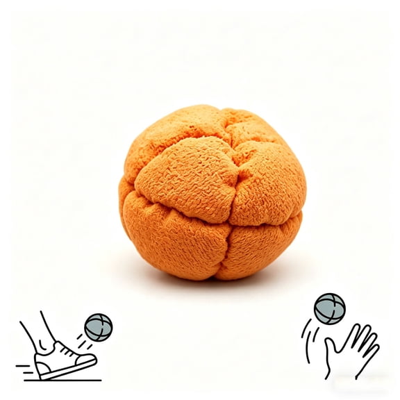 Soccer Footbags Assorted Color Foot Bag Football Sandbags Adults, Colorblock Soft Juggling Balls for Beginners, Outdoor Party Games