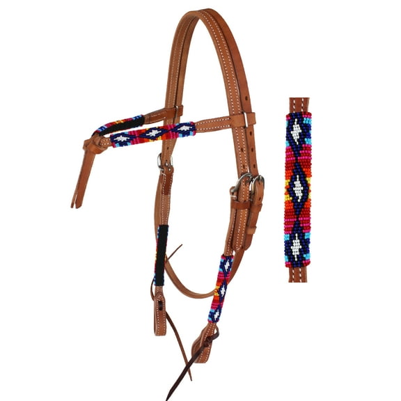 Horse Show Bridle Western Leather Headstall  79RT11HB