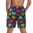 thumbnail image 3 of Xecao Colorful Dinosaur for Men's Swimming Trunks Swim Trunks Quick Dry Swim Shorts with Mesh Lining Funny Swimwear Bathing Suits, 3 of 9