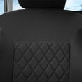 thumbnail image 4 of FH Group Neosupreme Front Bucket Seat Covers Auto Car SUV Black w/ Free Air Freshener - 2 Front Seats, 4 of 7