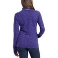 thumbnail image 3 of Avalanche Womens Loma Snap Neck Pullover Sweater (Aster Purple/Bay, Small), 3 of 3