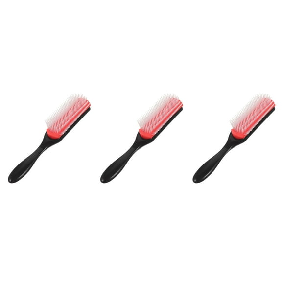 MLINS 3pcs Handle Roll Comb Nine Rows Hair Styling Comb Practical Hair Brush Anti-static Hair for Man Woman