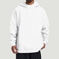 thumbnail image 2 of Gibobby Sudadera polar hombre Sudadera DE Bloques con Capucha Colores Stretch Hombre Hoodie(Blanco,XG), 2 of 4