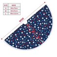 thumbnail image 3 of Rocae Colorful Stars for Christmas Tree Skirt with Pom Pom Trim for Holiday Party for Holiday Home Decor Indoor Outdoor-30", 3 of 7